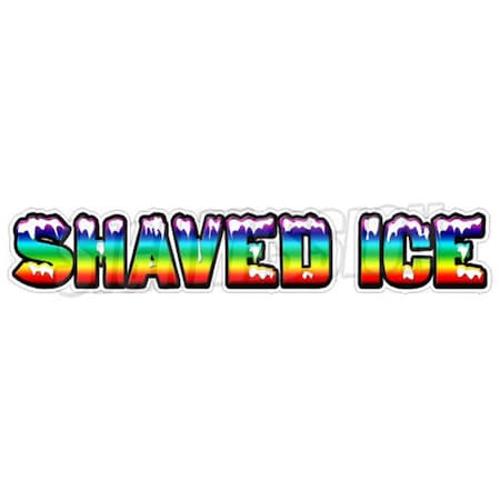 Amistad Shaved Ice Concession Decal Sticker - Trailer Cart Sign AM3927977